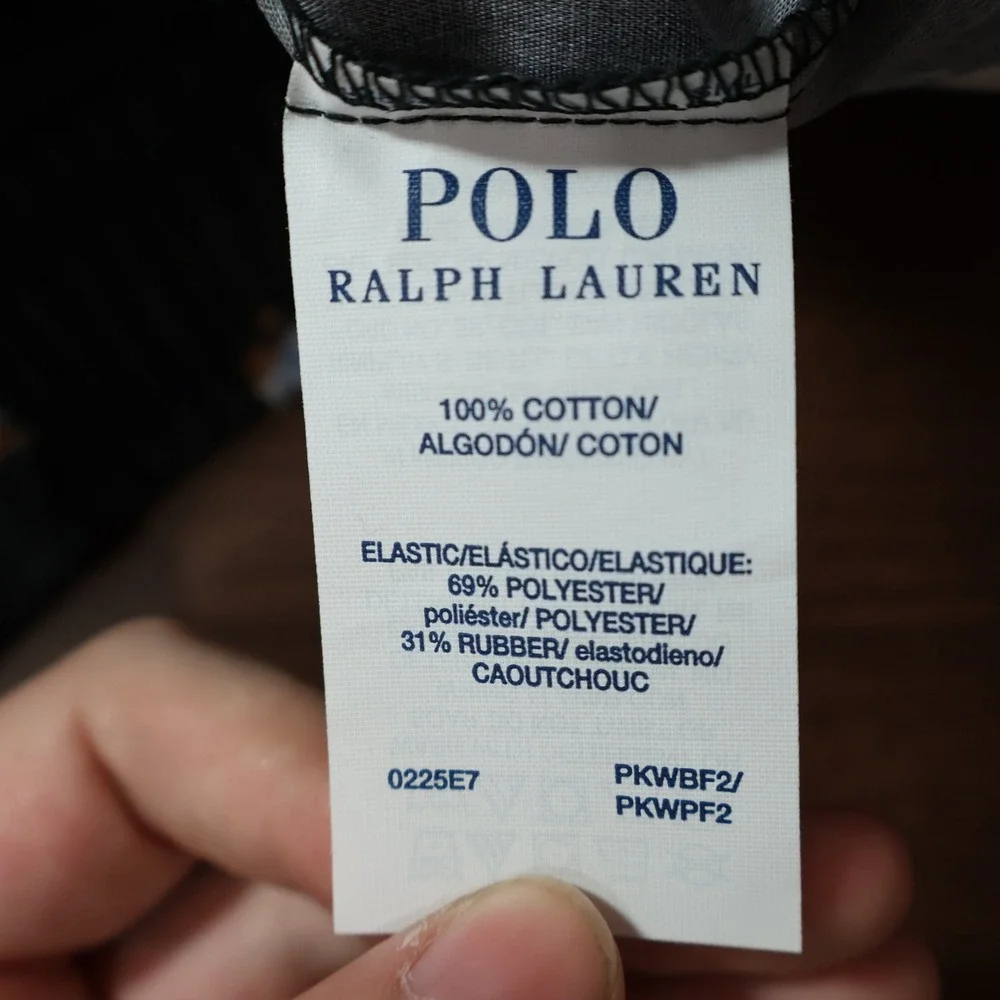 Polo Ralph Lauren Pajama Set Mens L White Black Bear Graphic Preppy $99 NWD